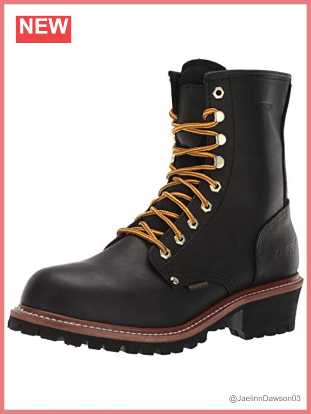 Men's Goodyear Welt Work Boots Non Slip Full Grain Oiled Leather Safety Boots